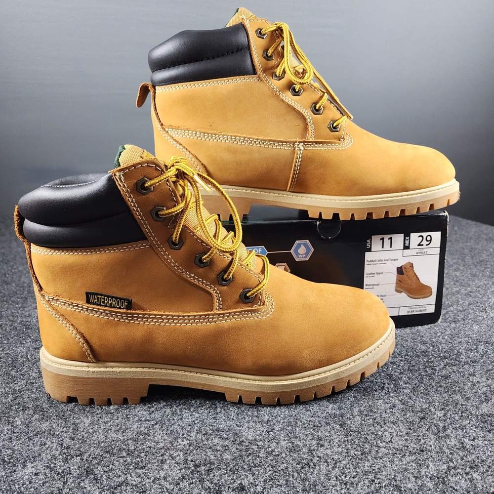 Brahma Hubert Work Boots Mens 11 Wheat Waterproof Leather Oil Resistant
Soft Toe